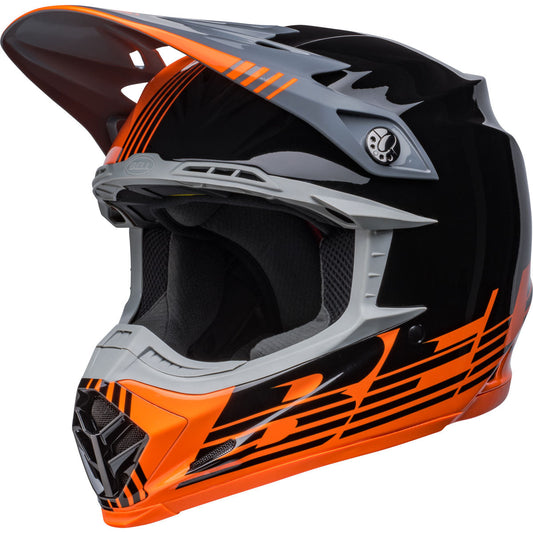 Bell Moto-9 MIPS Louver Helmet - Closeout - Black/Orange