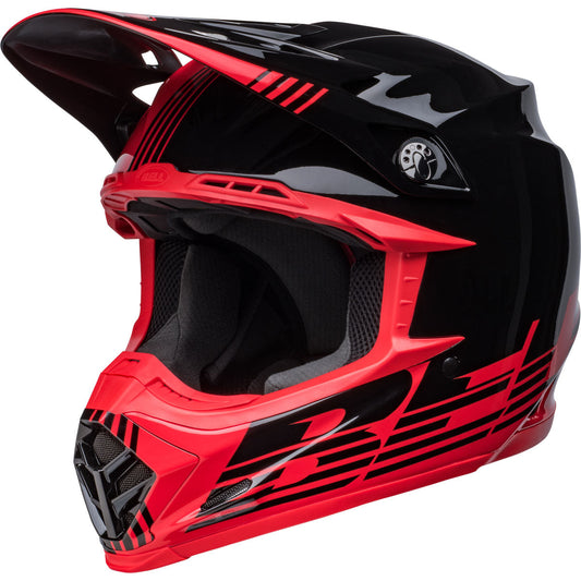 Bell Moto-9 MIPS Louver Helmet - Closeout - Black/Red