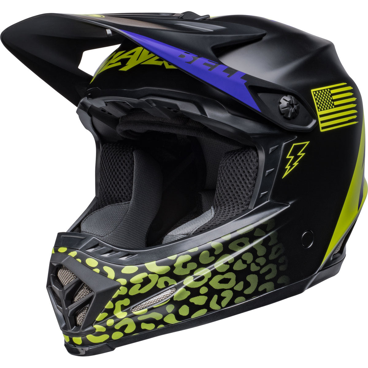 Bell Moto-9 MIPS Youth Slayco Helmet - Matte Black/Hi Viz Yellow
