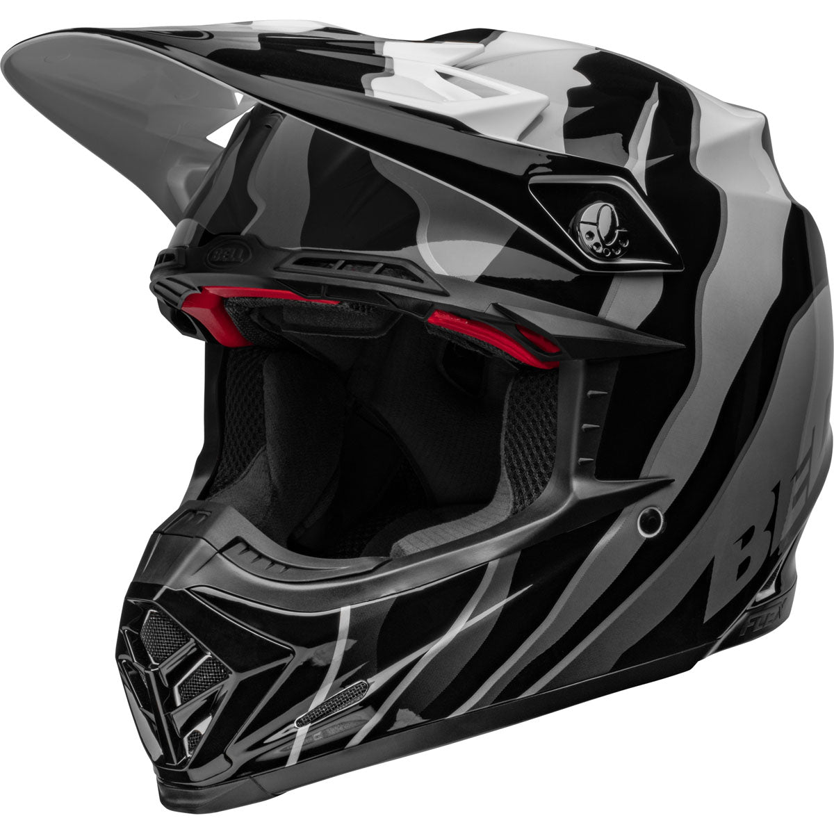 Bell Moto-9S Flex Claw Helmet - Black/White