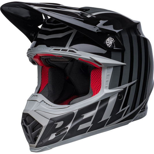 Bell Moto-9S Flex Sprint Helmet CLOSEOUT - Matte/Gloss Black/Gray