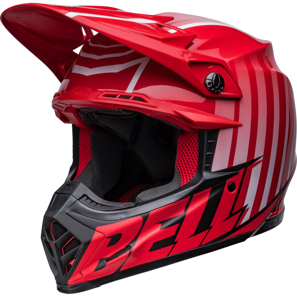 Bell Moto-9S Flex Sprint Helmet - Matte/Gloss Red/Black