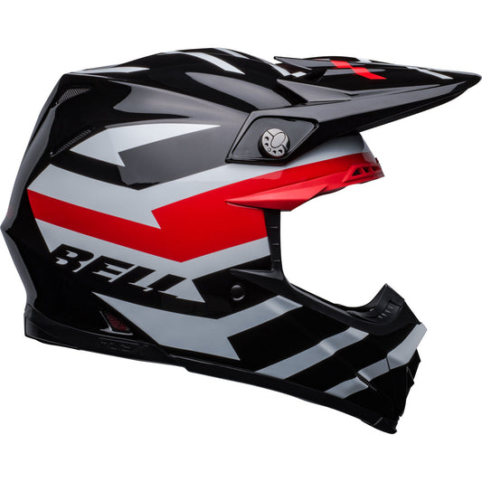 Bell Moto-9S Flex Banshee Helmet - Black/Red