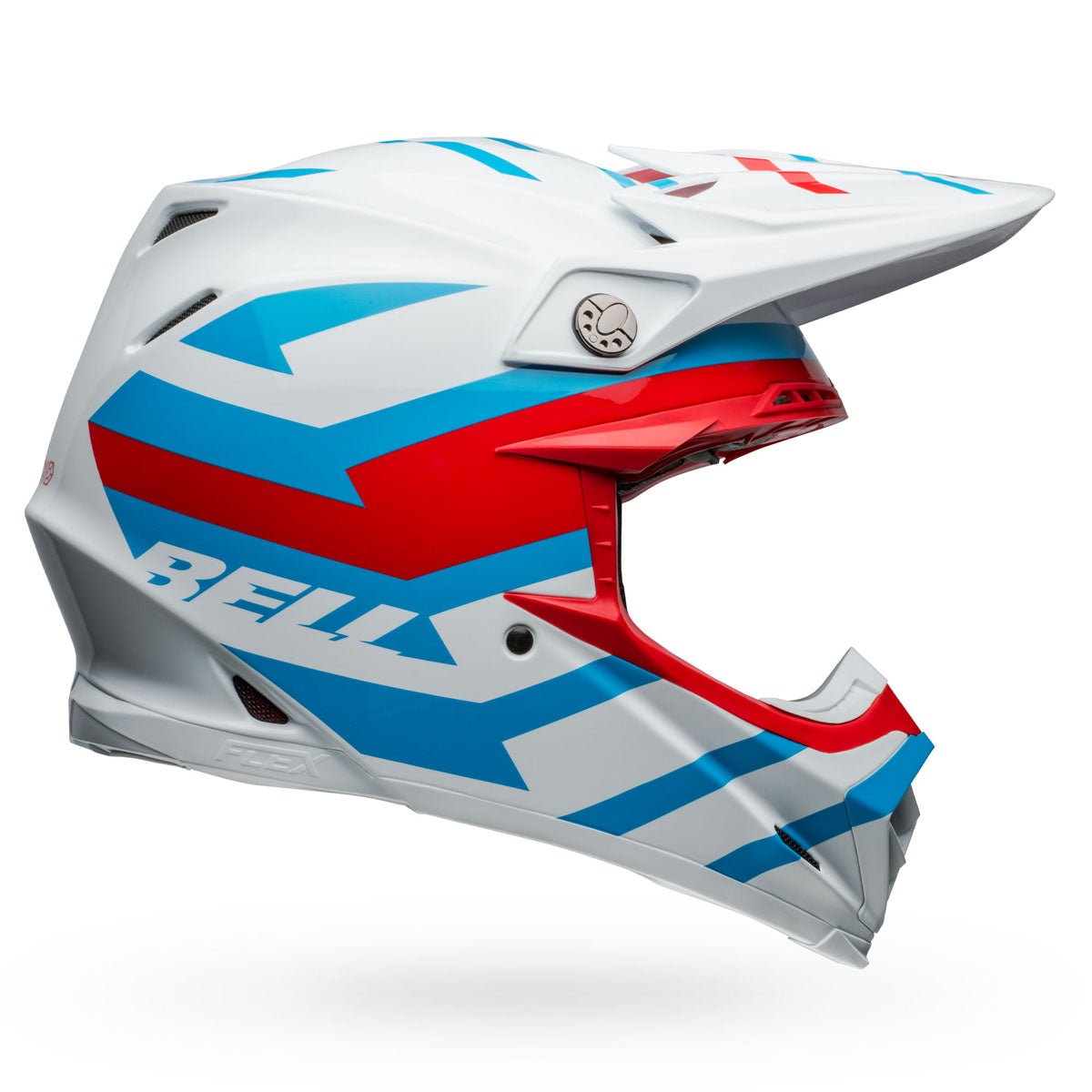 Bell Moto-9S Flex Banshee Helmets CLOSEOUT - White/Red