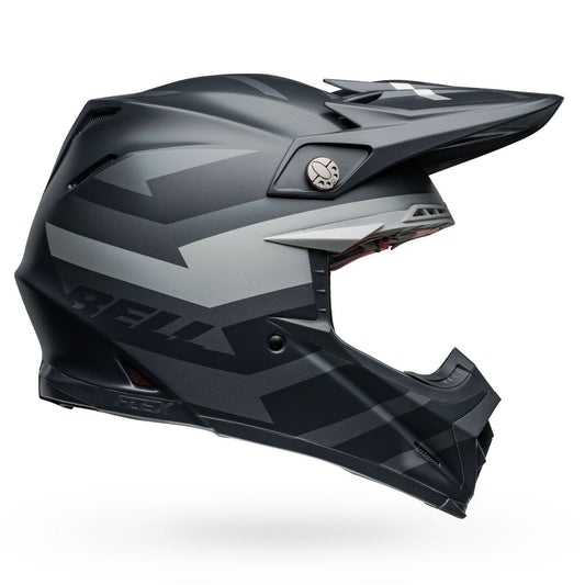 Bell Moto-9S Flex Banshee Helmets - Satin Black/Silver