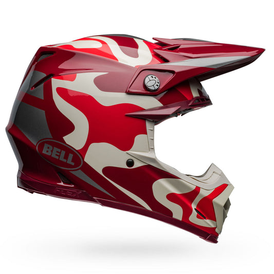Bell Moto-9S Flex Ferrandis Mechant  Helmets - Red/Silver