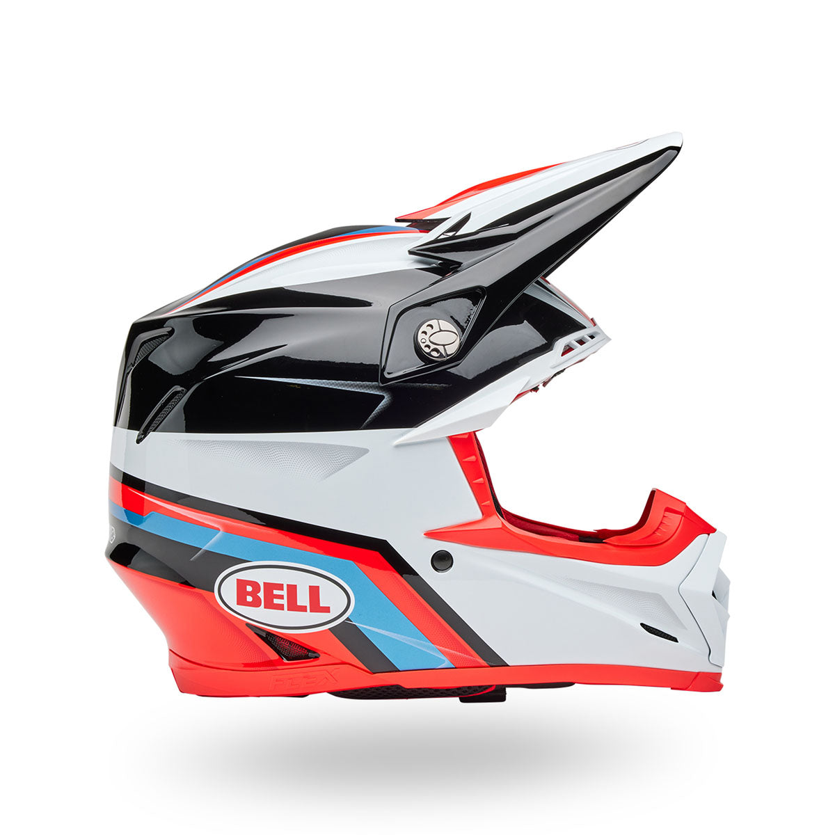 Bell Moto-9S Flex Mechant Helmets - Gloss Red/Black