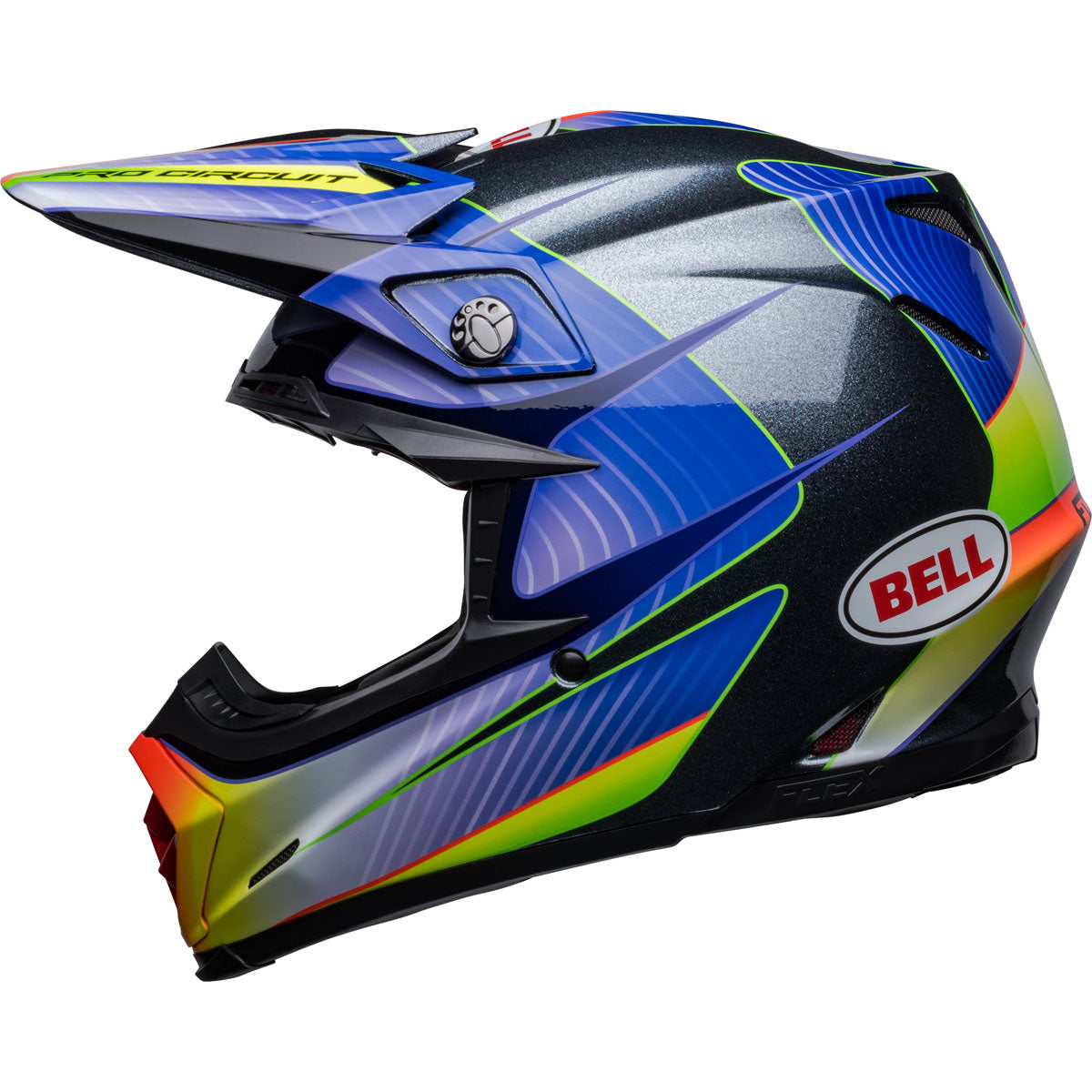 Bell Moto-9S Flex Pro Circuit 23 Helmet CLOSEOUT - Silver/Metallic Flake