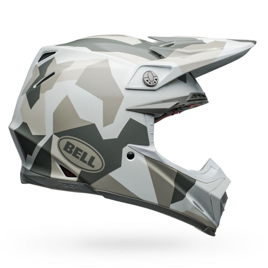 Bell Moto-9S Flex Rover Helmets - White Camo