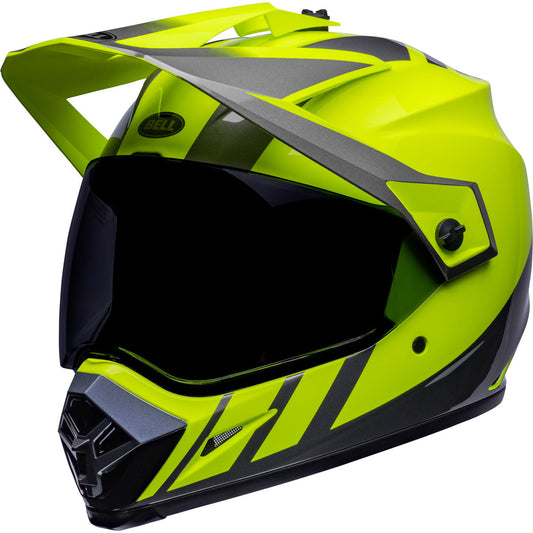 Bell MX-9 ADV MIPS Dash Helmet CLOSEOUT - Hi Viz Yellow/Gray