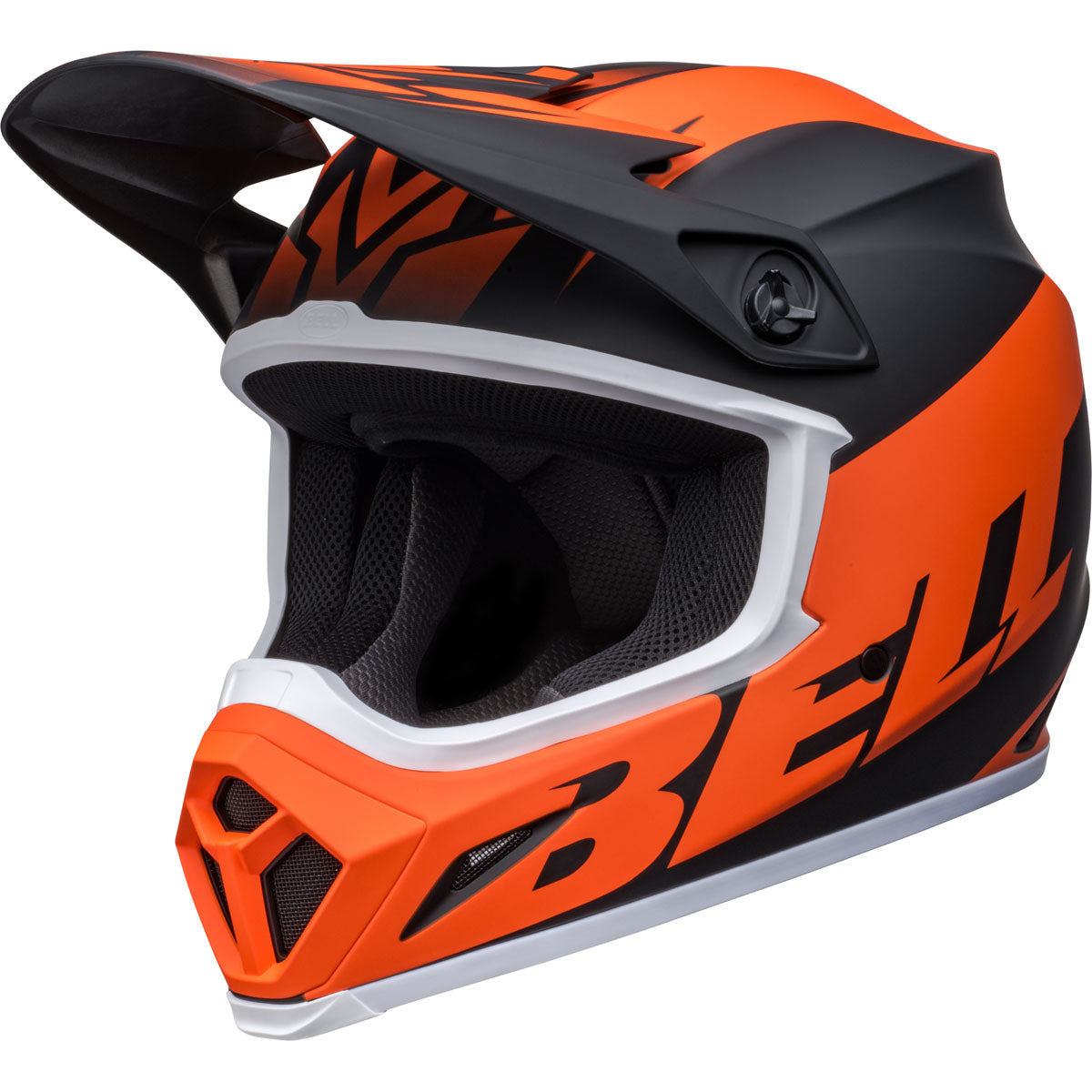 Bell MX-9 MIPS Disrupt Helmet CLOSEOUT - Matte Black/Orange