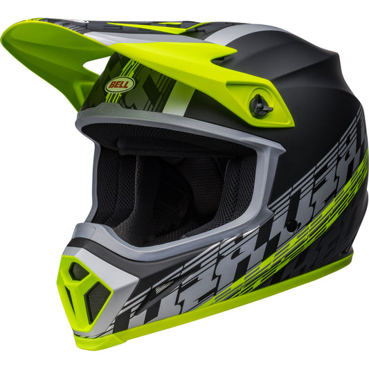 Bell MX-9 MIPS Offset Helmet - Matte Black/Hiviz Yellow
