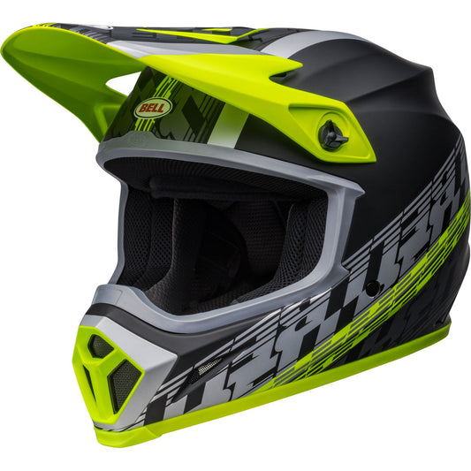 Bell MX-9 MIPS Offset Helmet CLOSEOUT - Matte Black/Hiviz Yellow