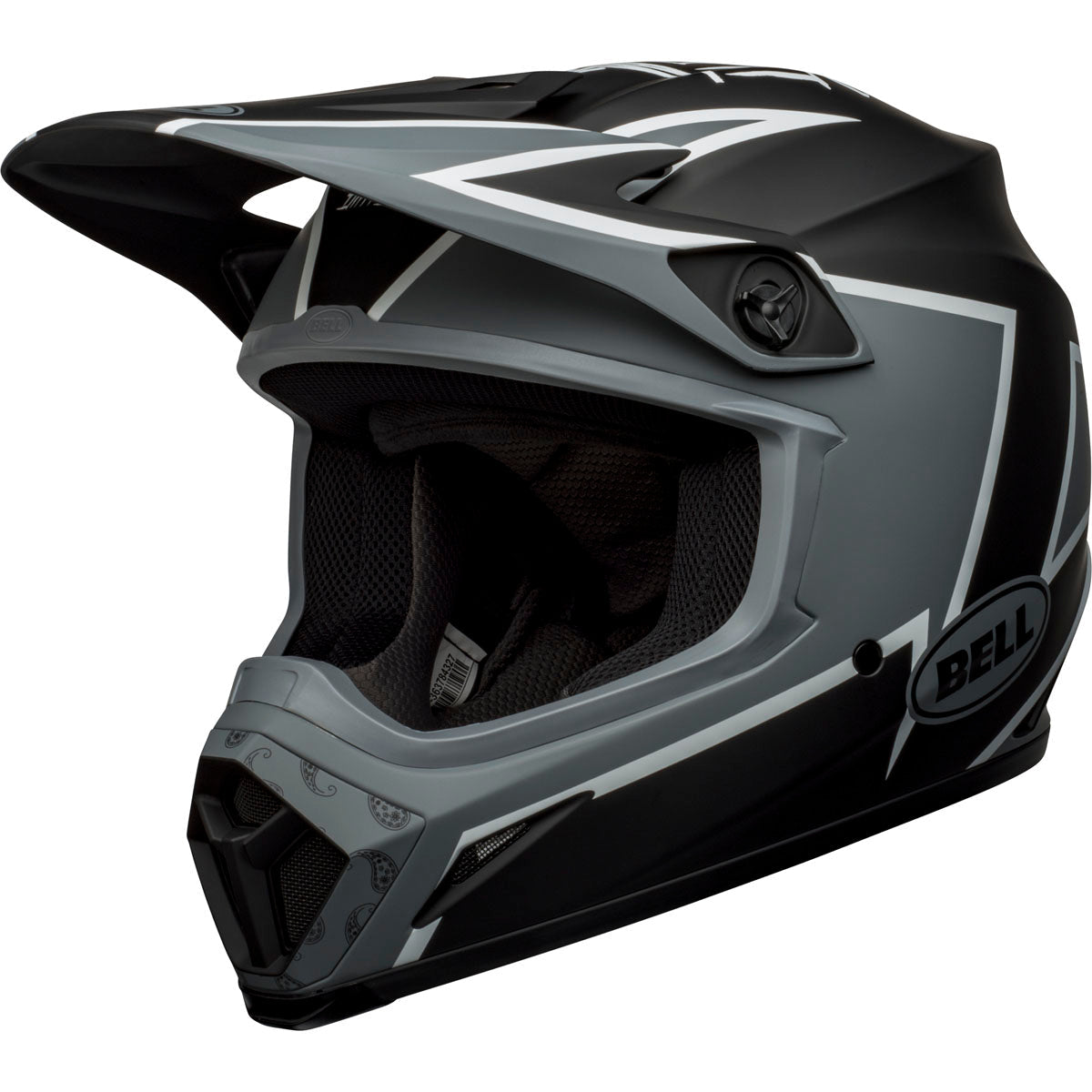Bell MX-9 MIPS Twitch Helmet - Matte Black/Gray/White