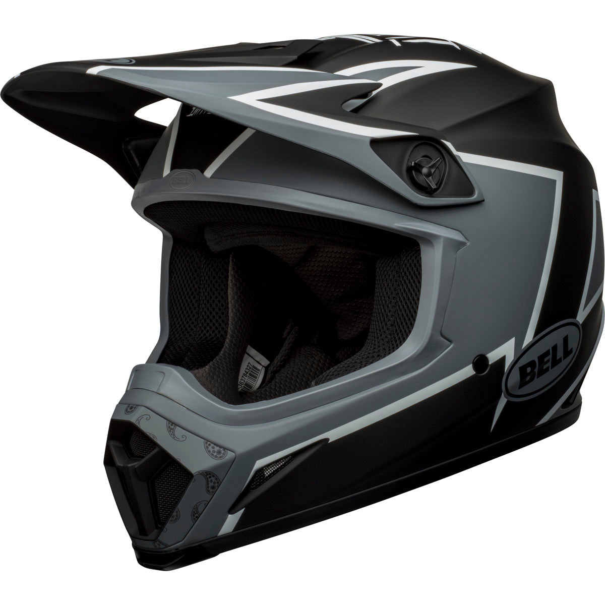 Bell MX-9 MIPS Twitch Helmet CLOSEOUT - Matte Black/Gray/White