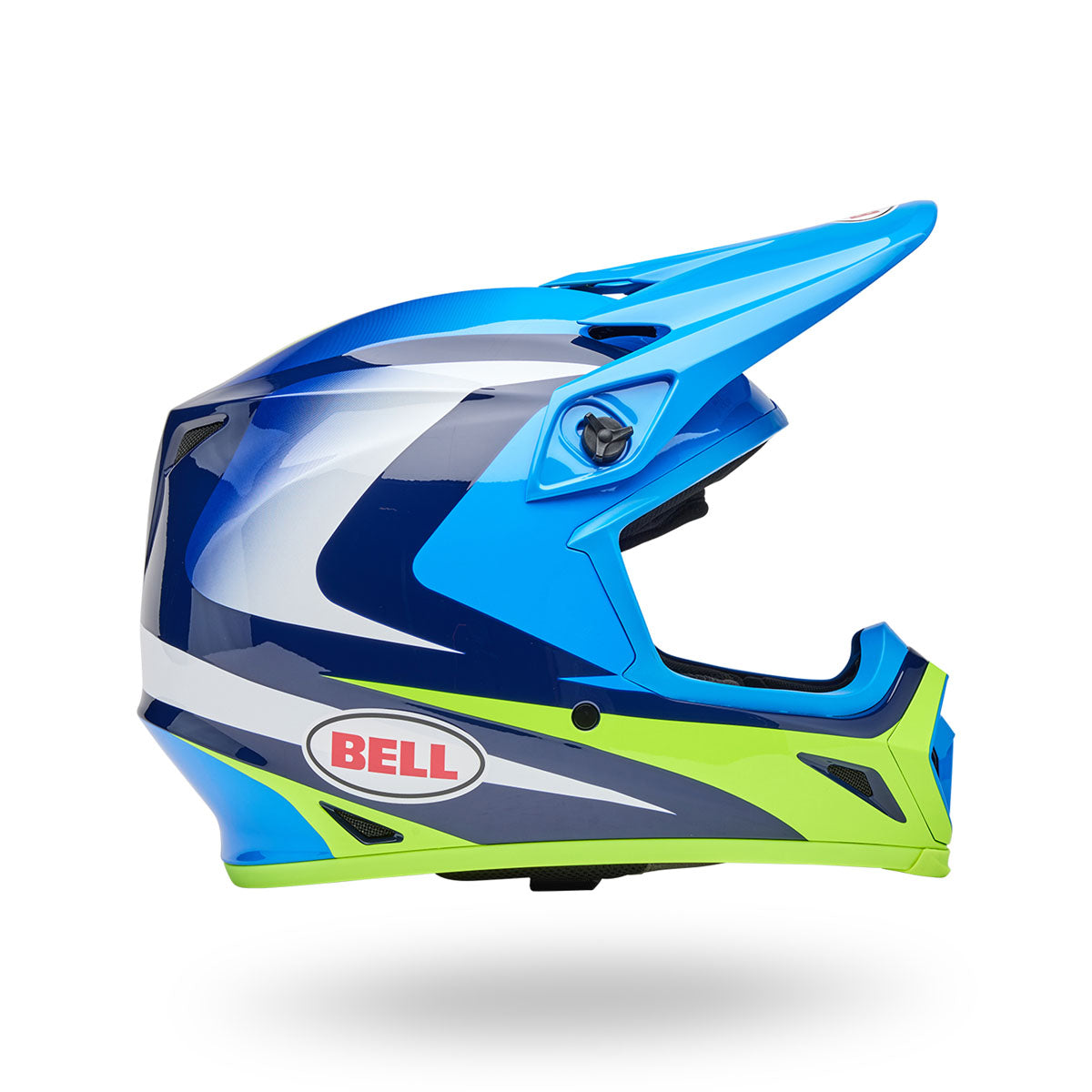 Bell MX-9 MIPS Jackal Helmets - Blue/Hi-Viz Yellow