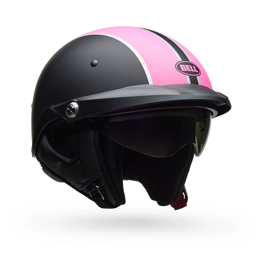 Bell Pit Boss Pinned Helmet - Matte Black/Pink