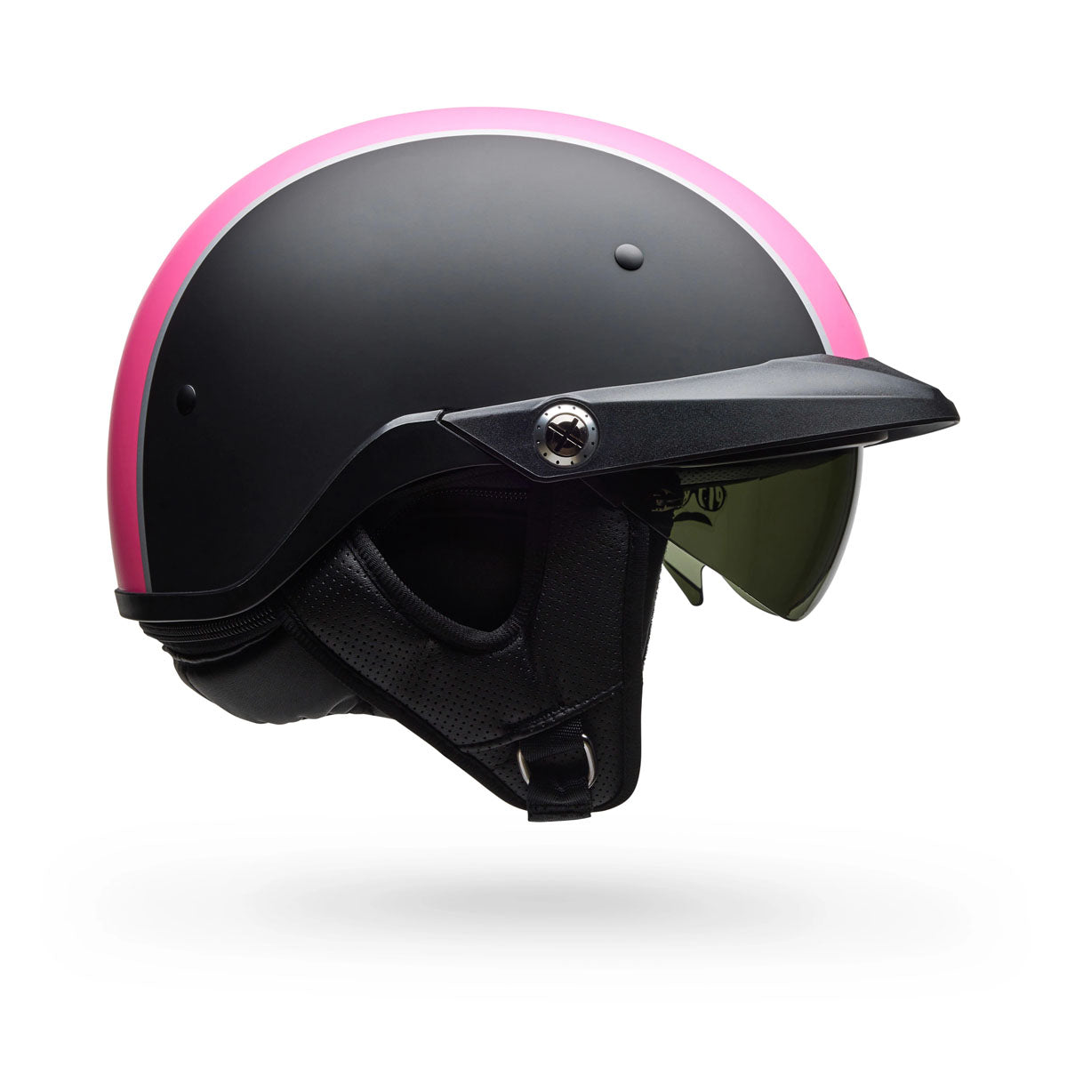 Bell Pit Boss Pinned Helmet - Matte Black/Pink