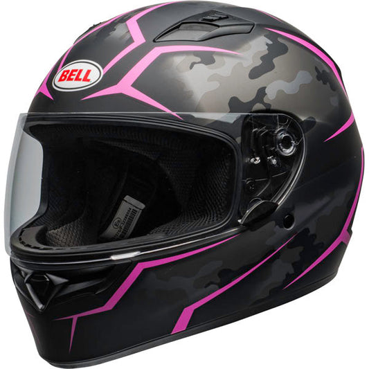 Bell Qualifier Stealth Helmet CLOSEOUT - Camo Matte Black/Pink