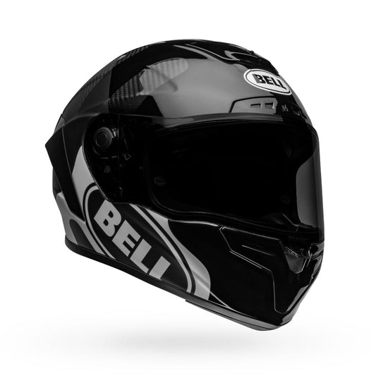 Bell Race Star Flex DLX Hello Cousteau Algae Helmet - Matte/Gloss Black/White