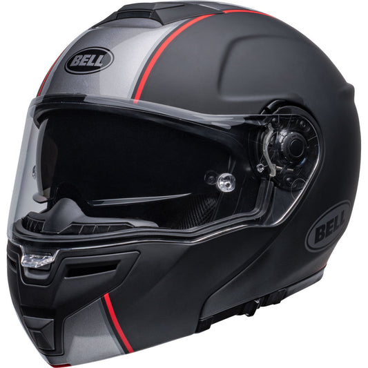 Bell SRT Modular Hartluck Jamo Helmet CLOSEOUT - Matte/Gloss Black/Red