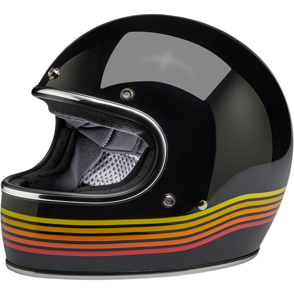 Biltwell Gringo Helmet - Gloss Black Spectrum