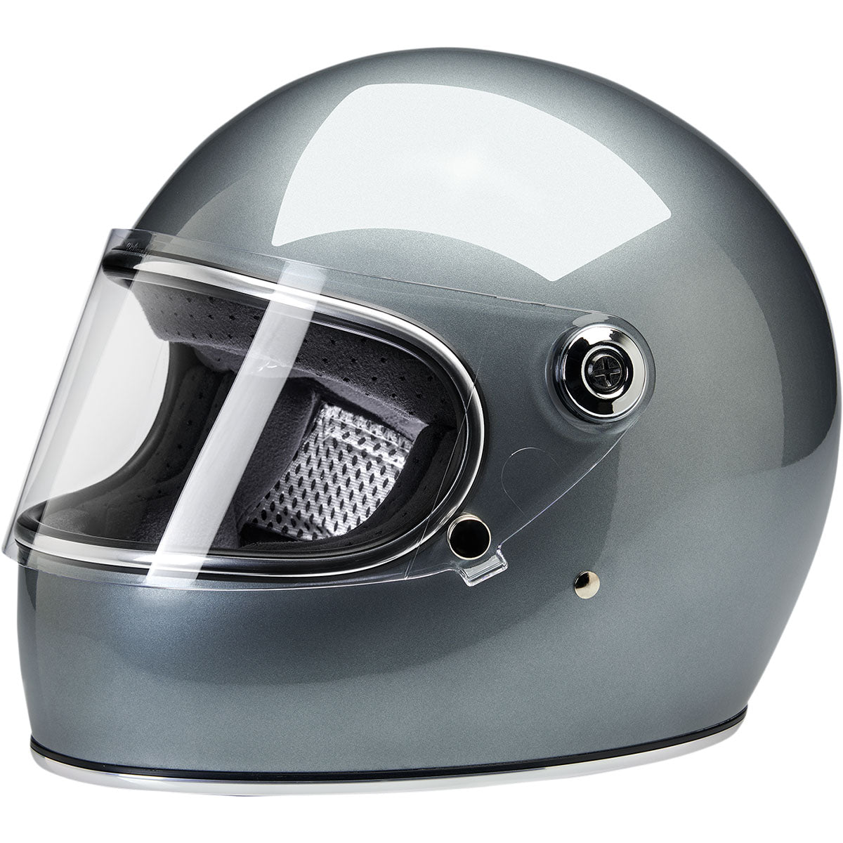 Biltwell Gringo S Helmet - Metallic Sterling