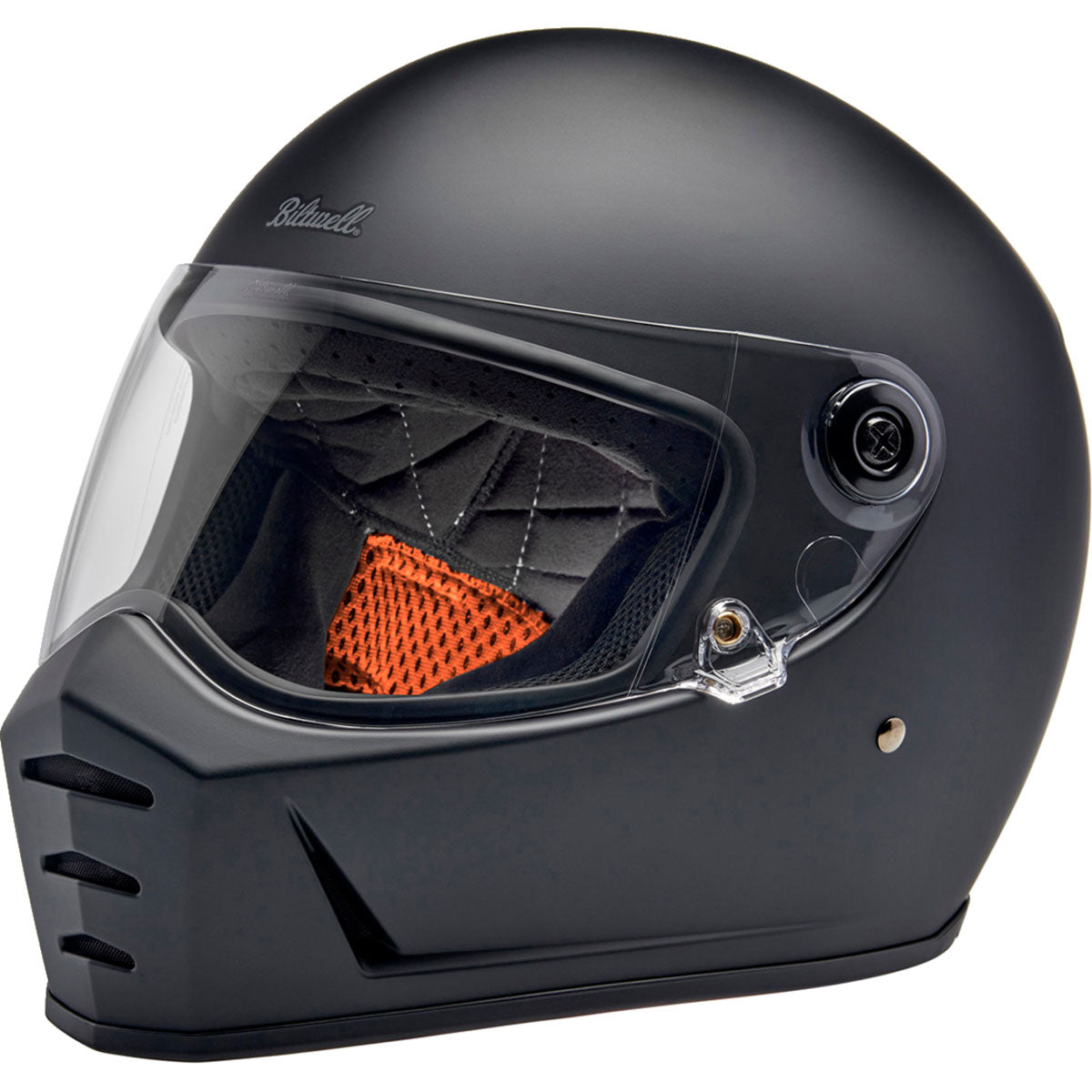 Biltwell Lane Splitter Helmet - Flat Black