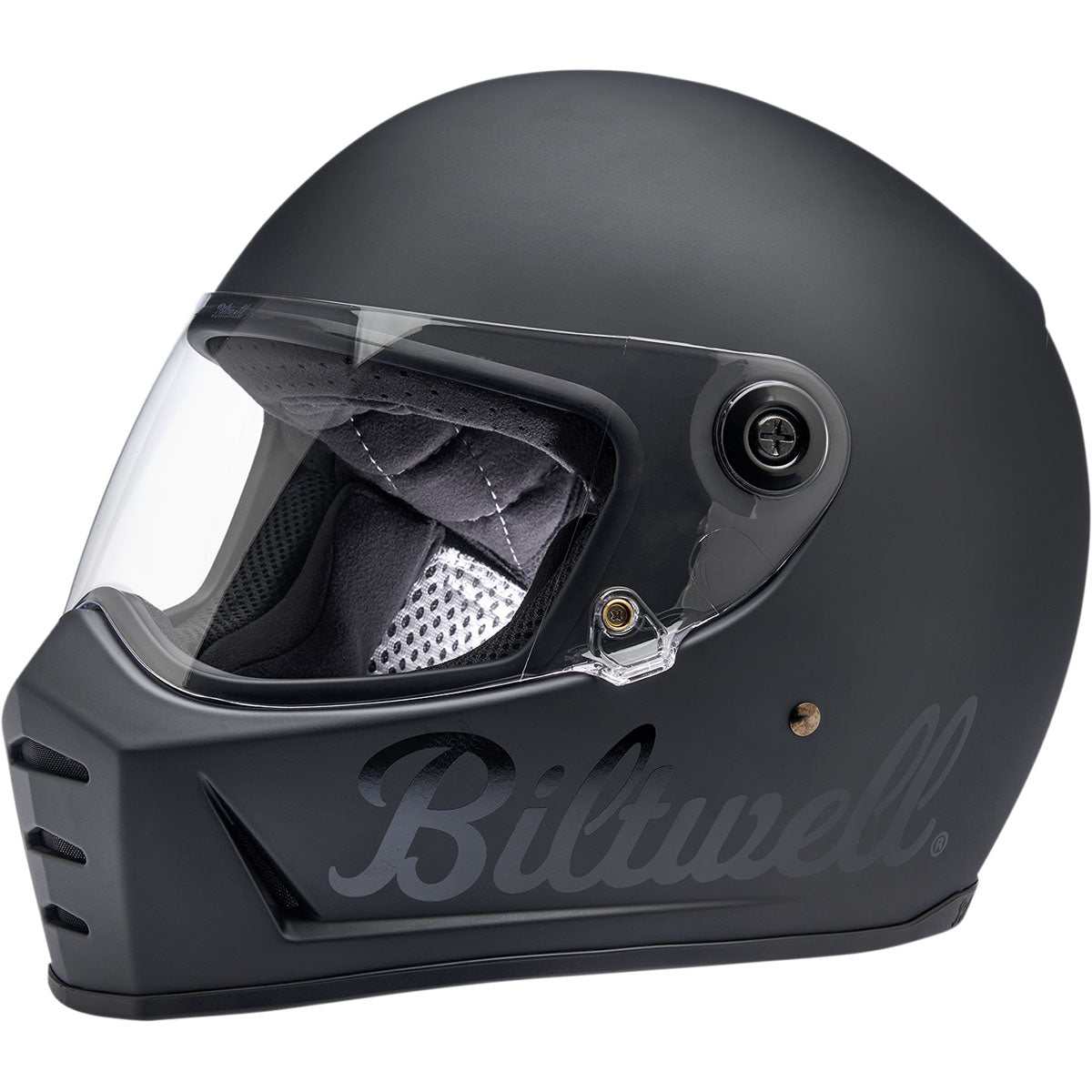 Biltwell Lane Splitter Helmet - Flat Black Factory