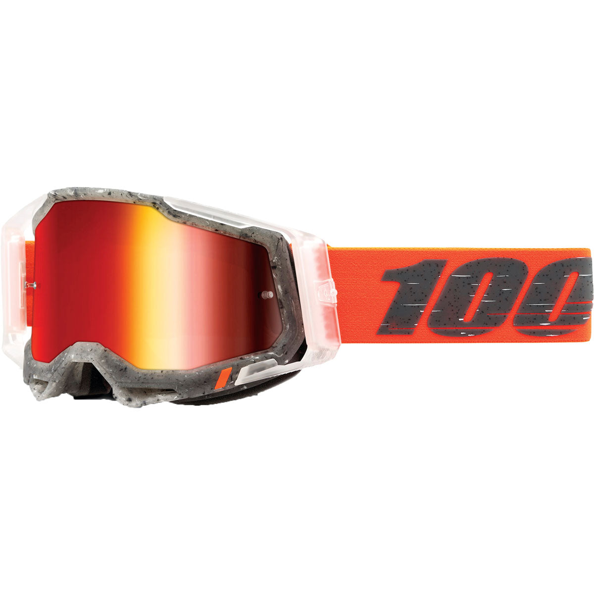 100% Racecraft 2 Goggles Schrute / Mirror Red Lens