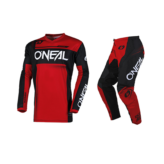 O'Neal Element Racewear V.25 Gear Set / Jersey Pant Combo - Black/Red