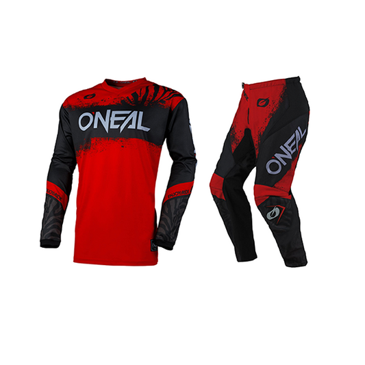 O'Neal Element Shocker V.25 Gear Set / Jersey Pant Combo - Black/Red