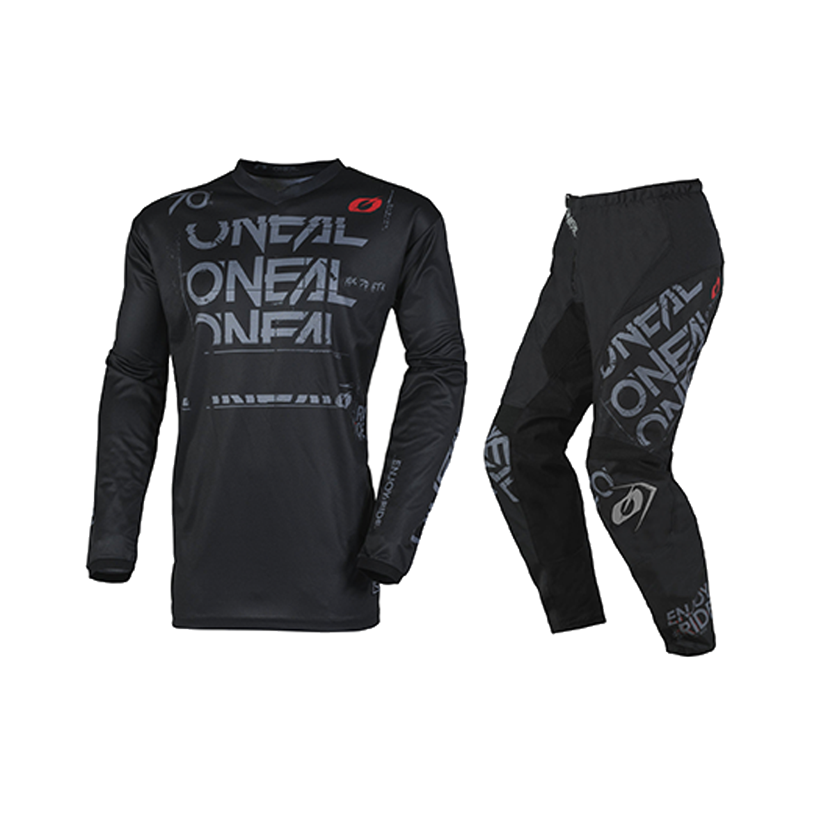 O'Neal Element Static V.25 Gear Set / Jersey Pant Combo - Black/Gray