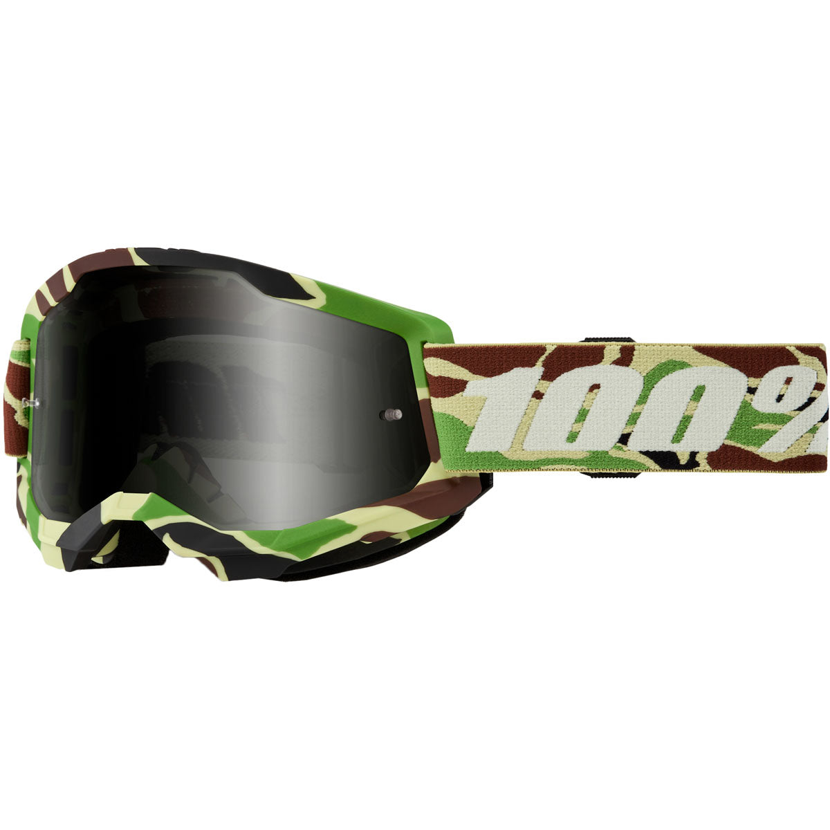 100% Strata 2 Sand Goggles Kombat / Smoke Lens