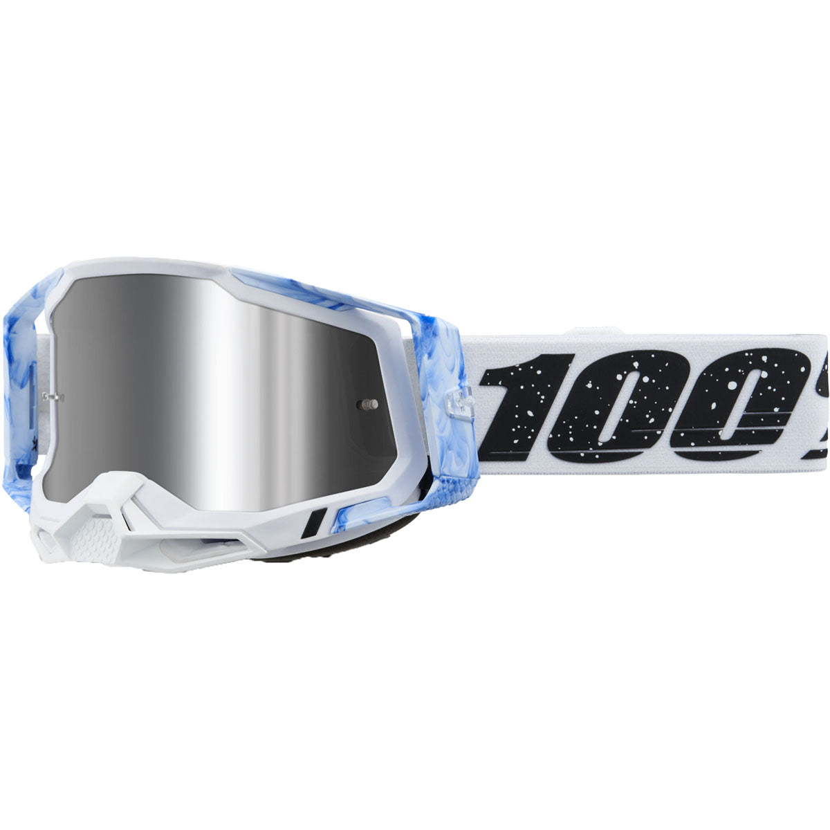 100% Racecraft 2 Goggles Mixos / Mirror Silver Flash Lens