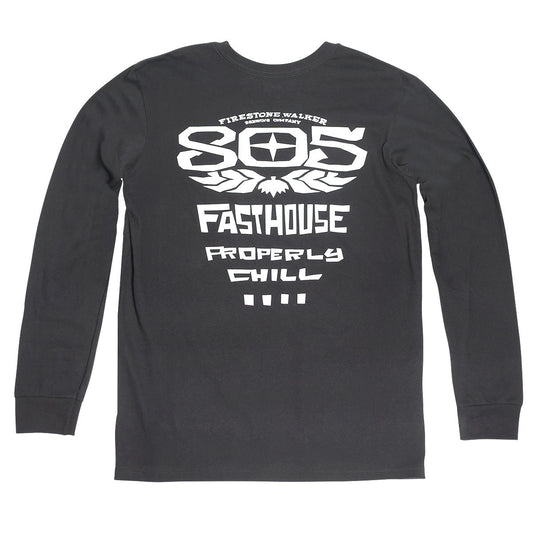 Fasthouse 805 Gravel Longsleeve Tee - Black