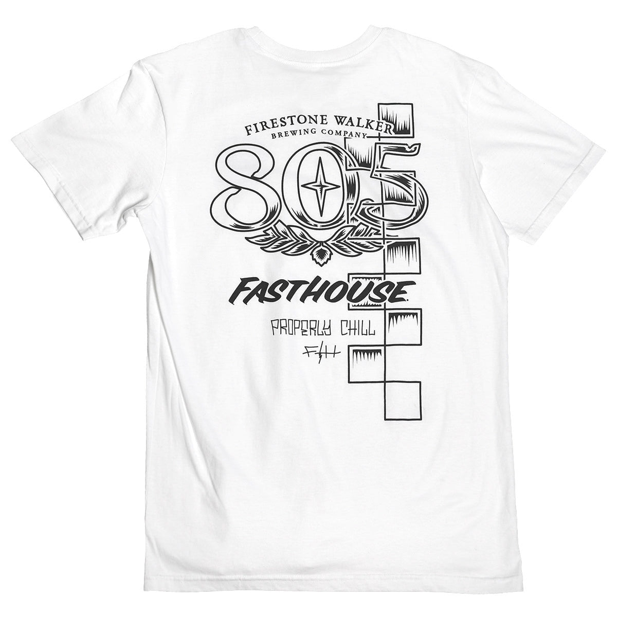 Fasthouse 805 Luster Tee - White