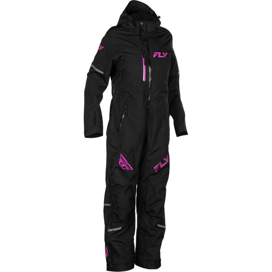 Fly Racing Womens Cobalt Shell Monosuit - Black/Fuschia