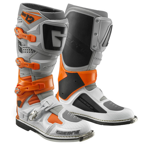 Gaerne SG-12 Boots - Orange/Grey/White