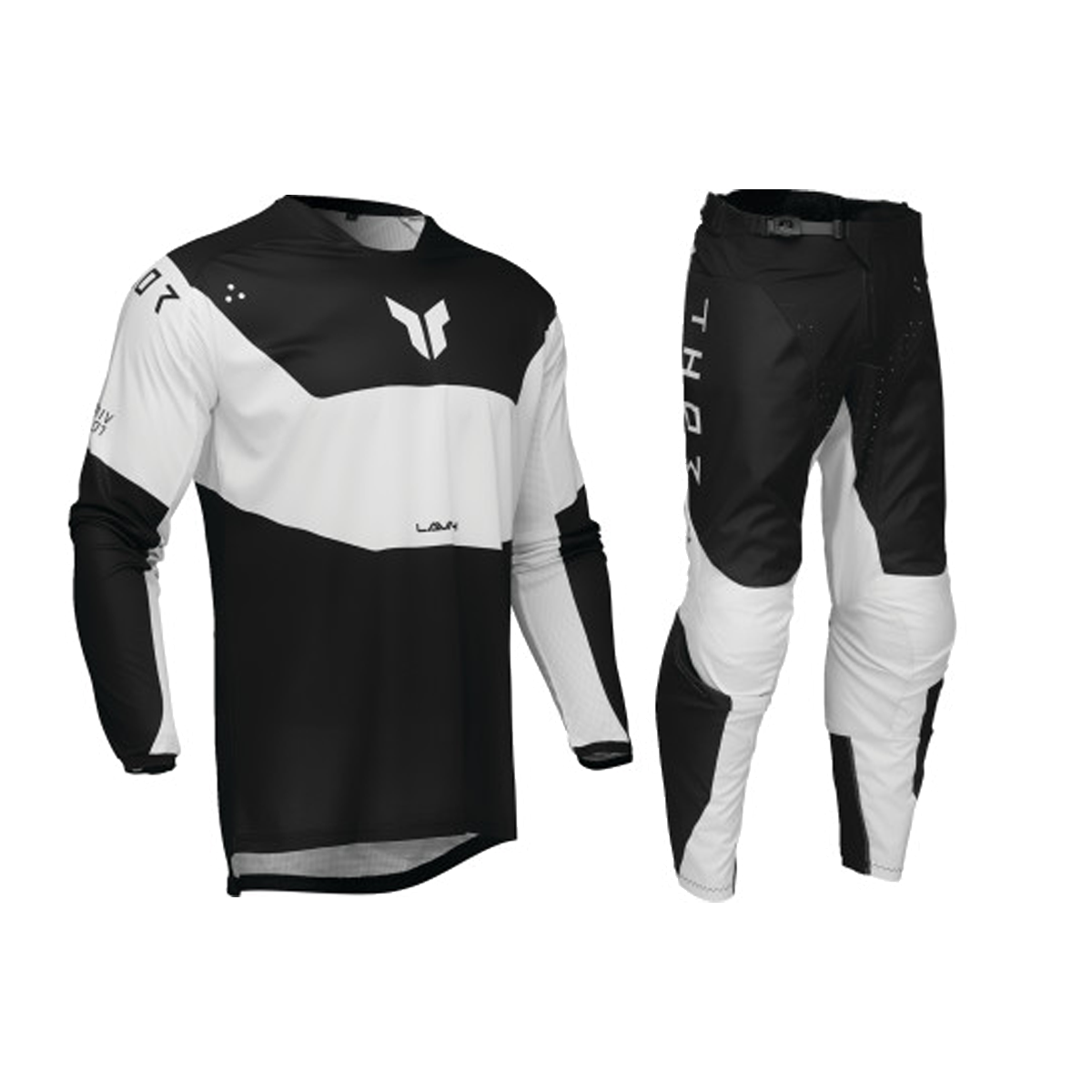 Thor Launchmode Storm Gear Set / Jersey Pant combo - Black