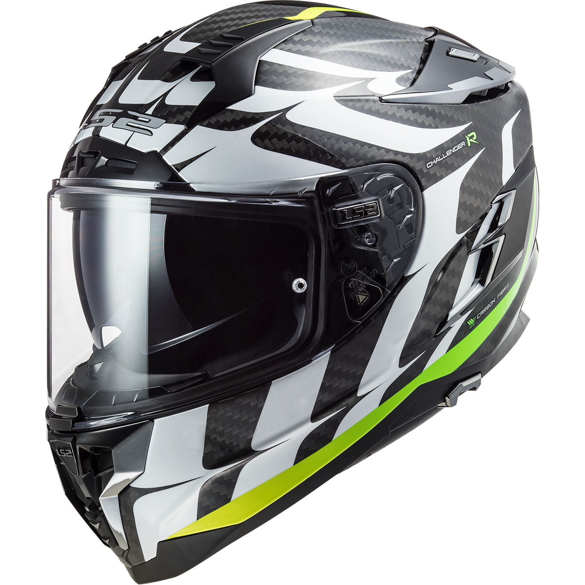 LS2 Challenger Carbon Flames Helmet CLOSEOUT