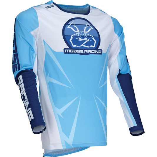 Moose Racing Agroid Jersey - Blue/White