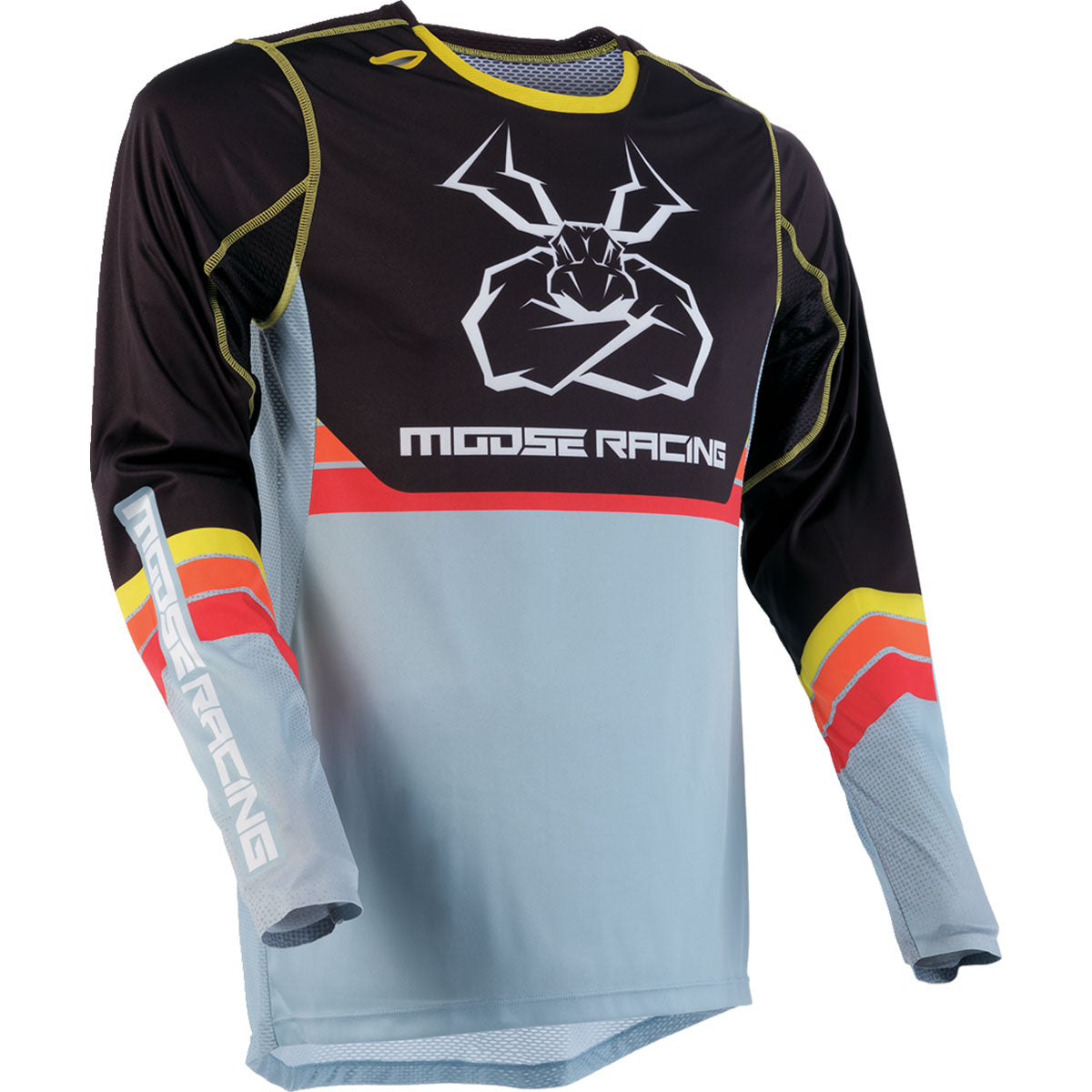 Moose Racing Agroid Jersey CLOSEOUT - Gray/Yellow