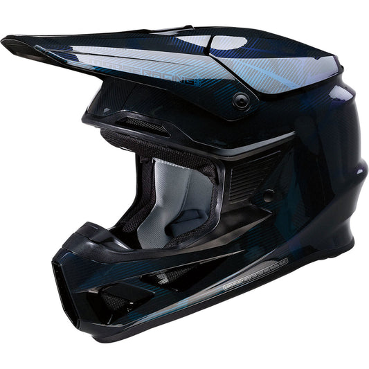 Moose Racing F.I. MIPS Helmet - Agroid Camo Iridescent Blue