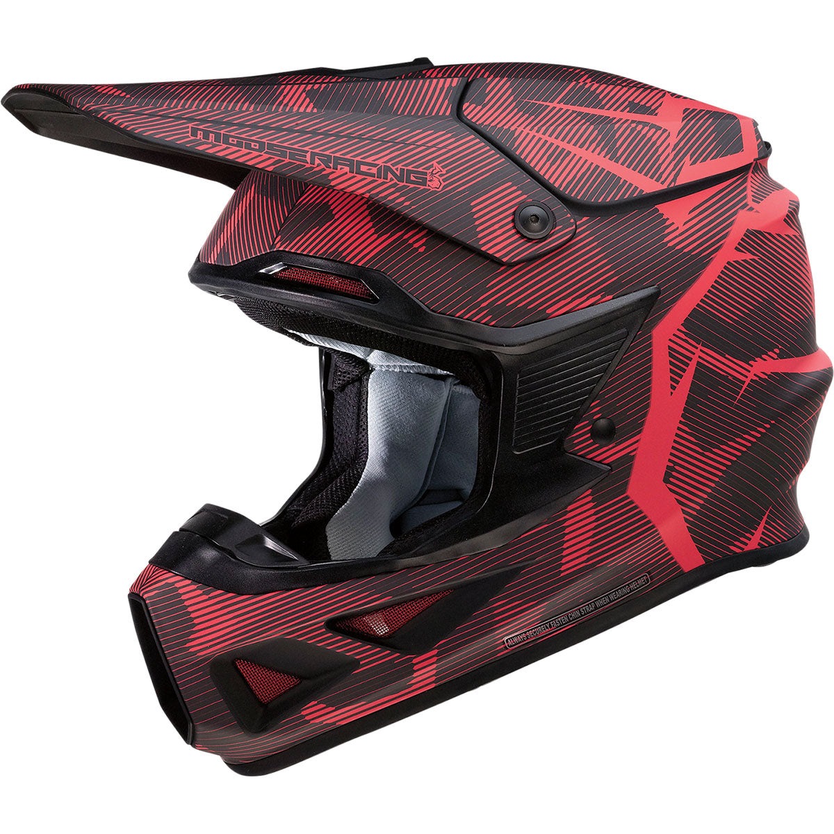 Moose Racing F.I. MIPS Helmet - Agroid Camo Red/Black