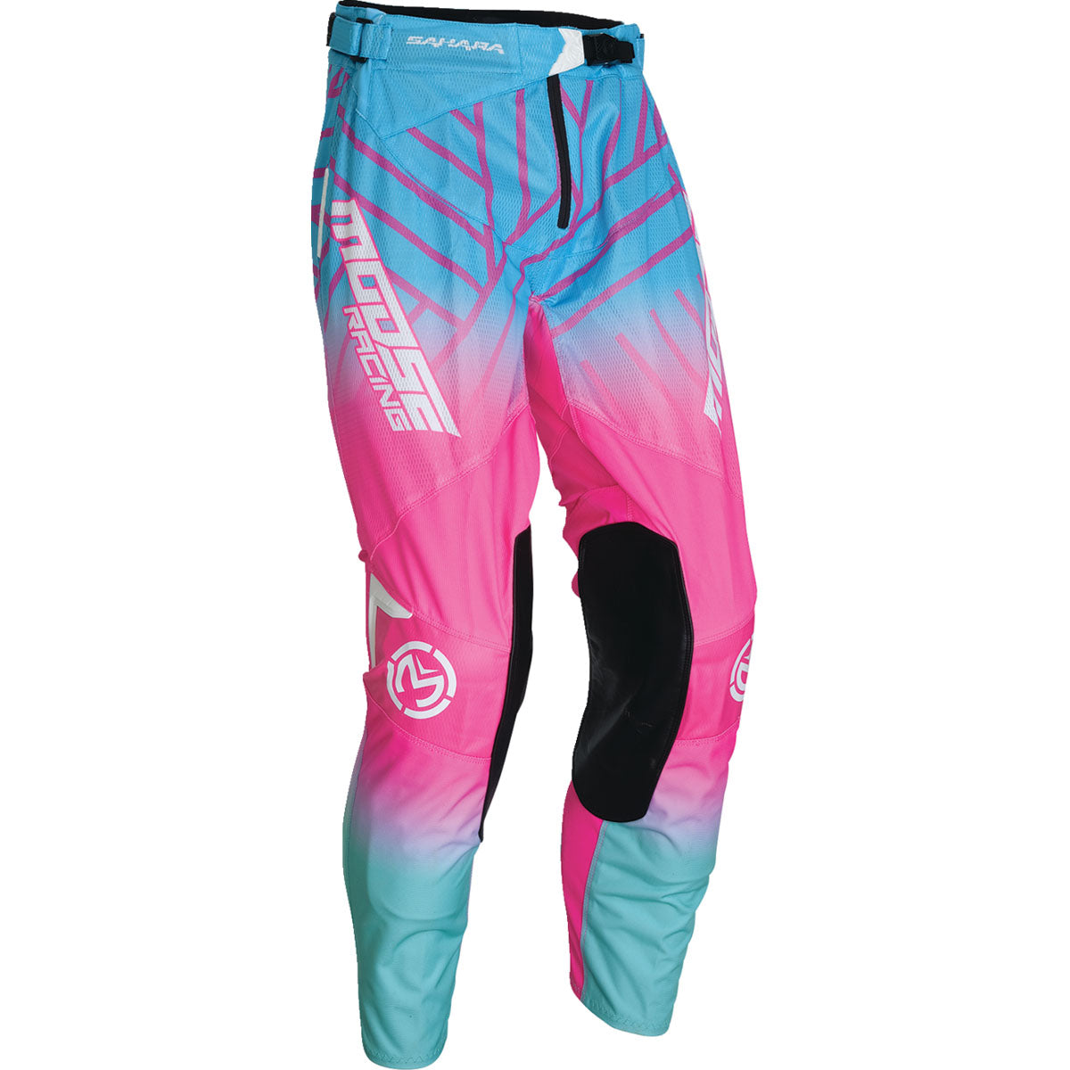 Moose Racing Sahara Pants - Pink/Blue/White