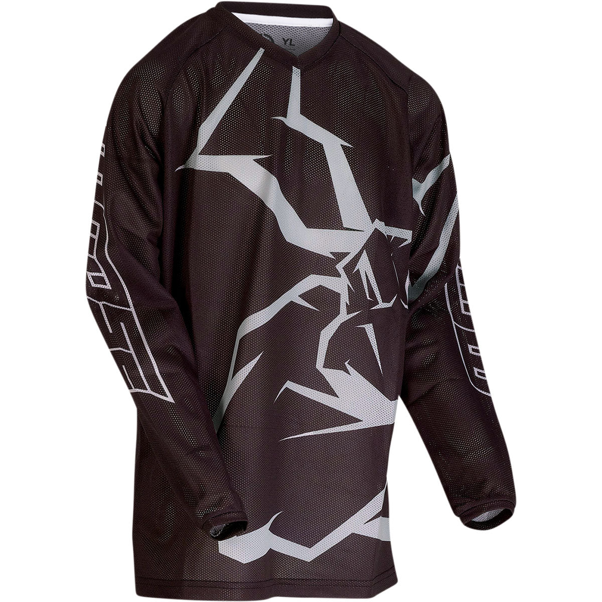 Moose Racing Youth Agroid Mesh Jersey CLOSEOUT - Black/Gray