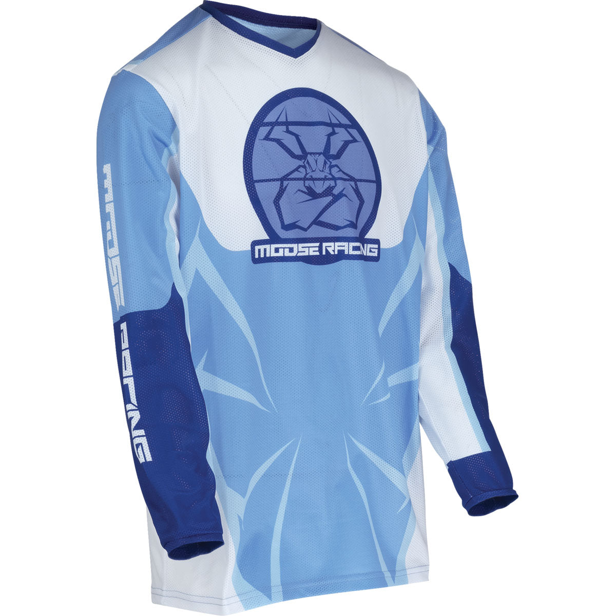 Moose Racing Youth Agroid Mesh Jersey - Blue/White