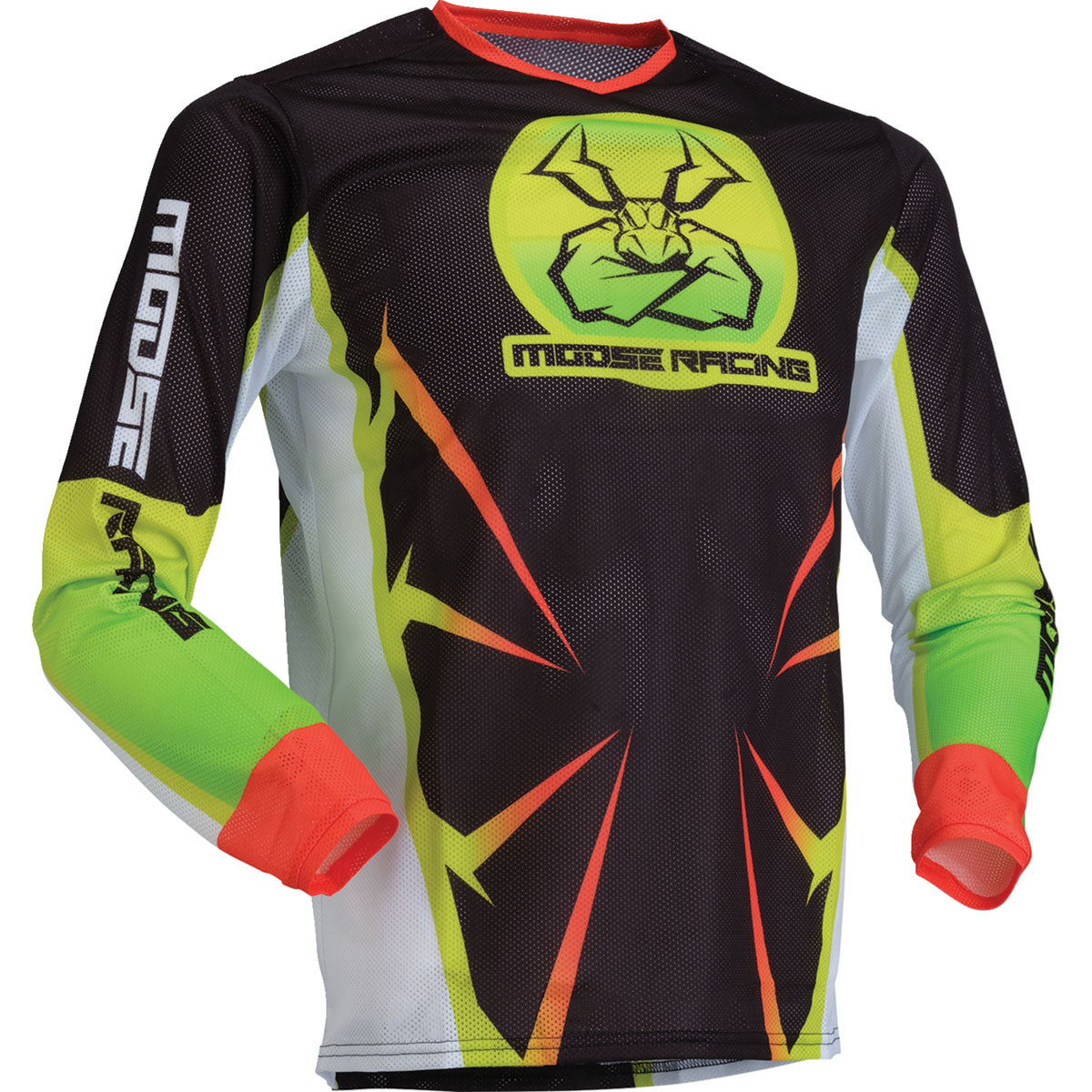 Moose Racing Youth Agroid Mesh Jersey - Hi-Viz/Black