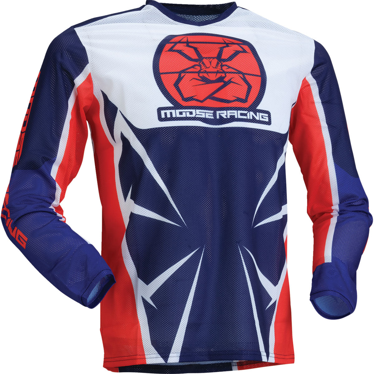 Moose Racing Youth Agroid Mesh Jersey - Red/White/Blue